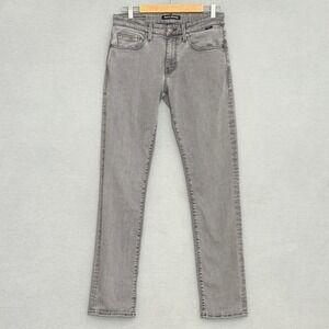 Mavi Mens Jeans 30 x 34 Marcus Ice Grey Wah Slim Fit Straight Leg Denim 5 Pocket